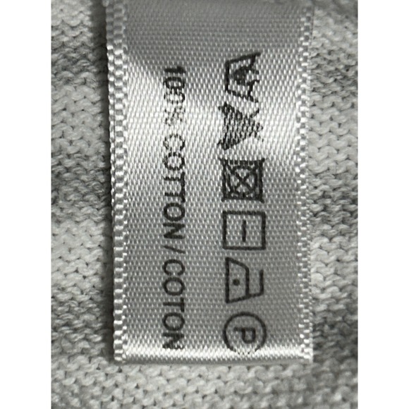 Lisa Todd Striped Knit Sweater Blue Whipstitch Tie Keyhole Neck White Size M - Picture 12 of 12